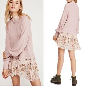 FREE PEOPLE Opposites Atttaction Thermal Dress Sz XS